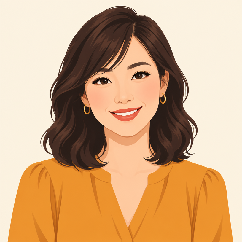 尖沙咀美甲店老闆頭像插畫